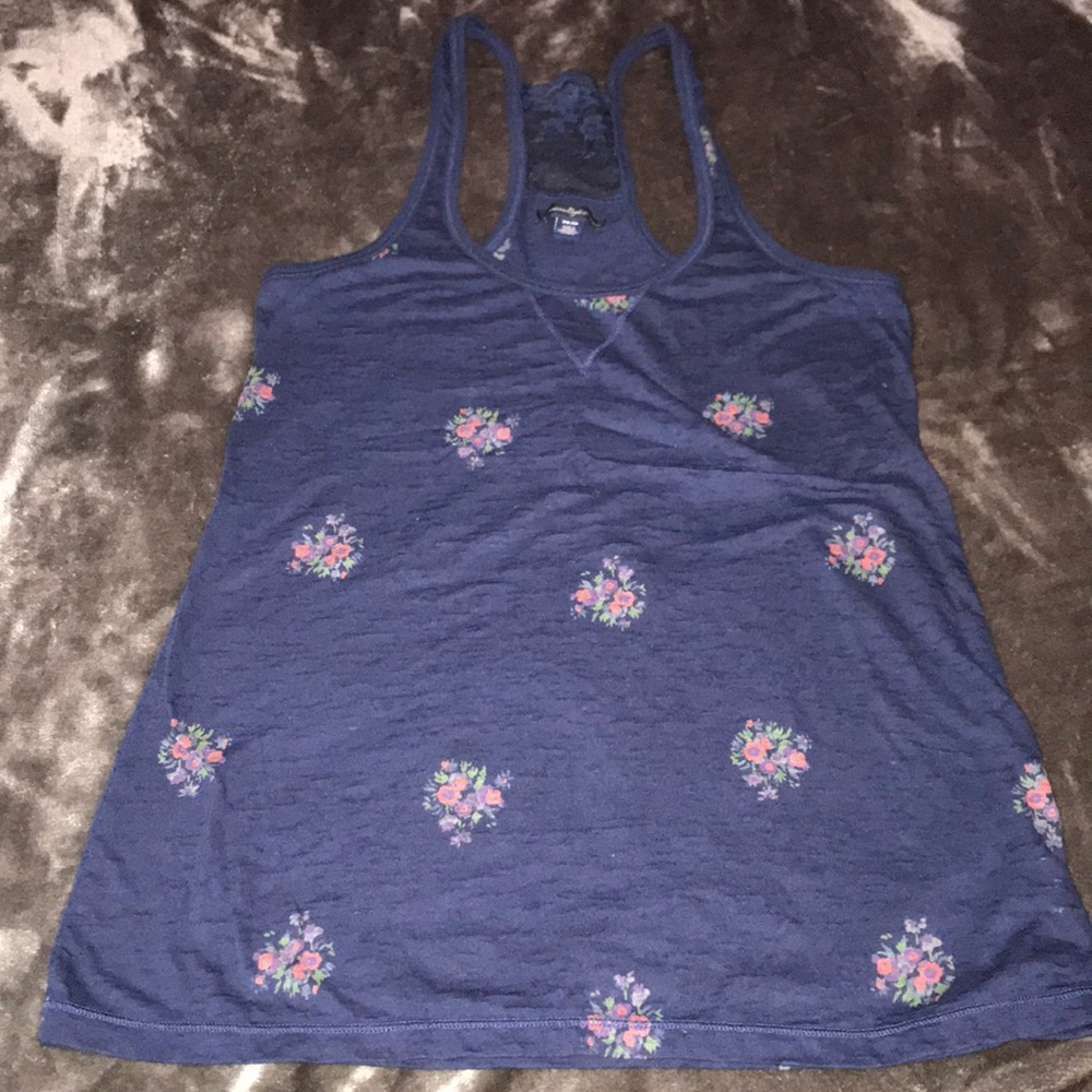 American Eagle Sz XS Tank Top, lace detail on back